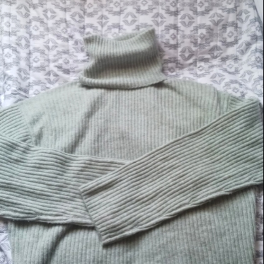 H&M cropped turtle neck sweater